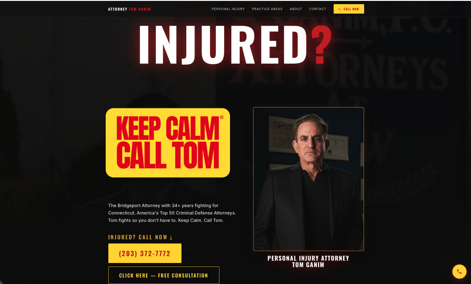Attorney Tom Ganim website
